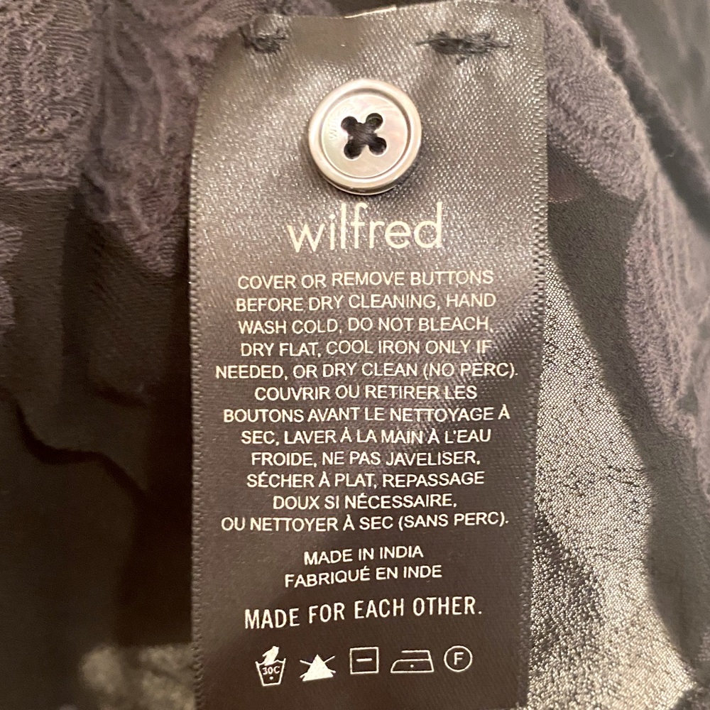 NWT Wilfred/Aritzia Blayze/Hemistiche Dress (Black, XXS) - Picture 6 of 6